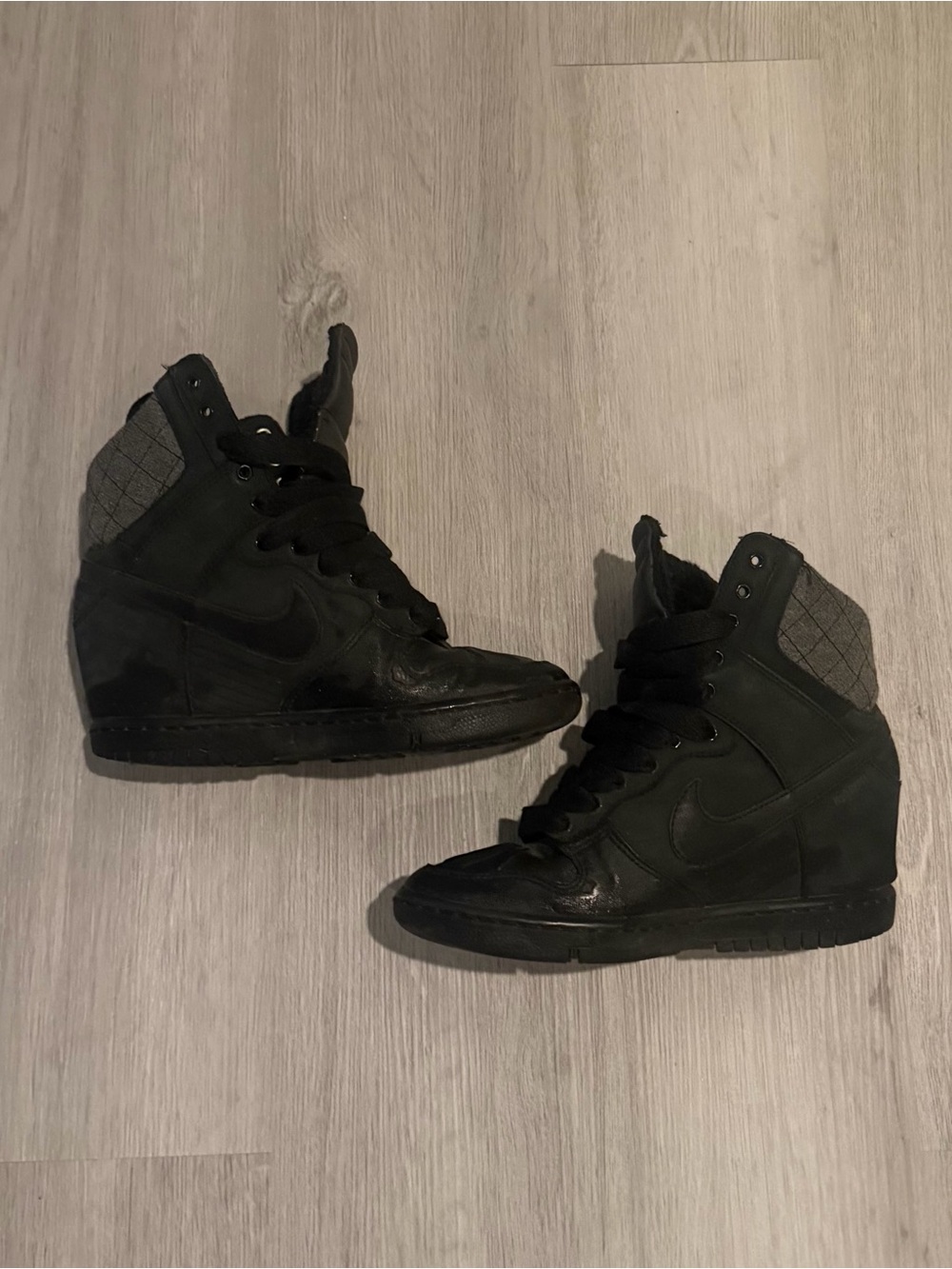 Nike Women’s Black High-Top Sky Hi H2O Repel Wedge Sneakers